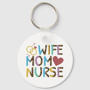 Porte-clés Infirmière maman femme amour