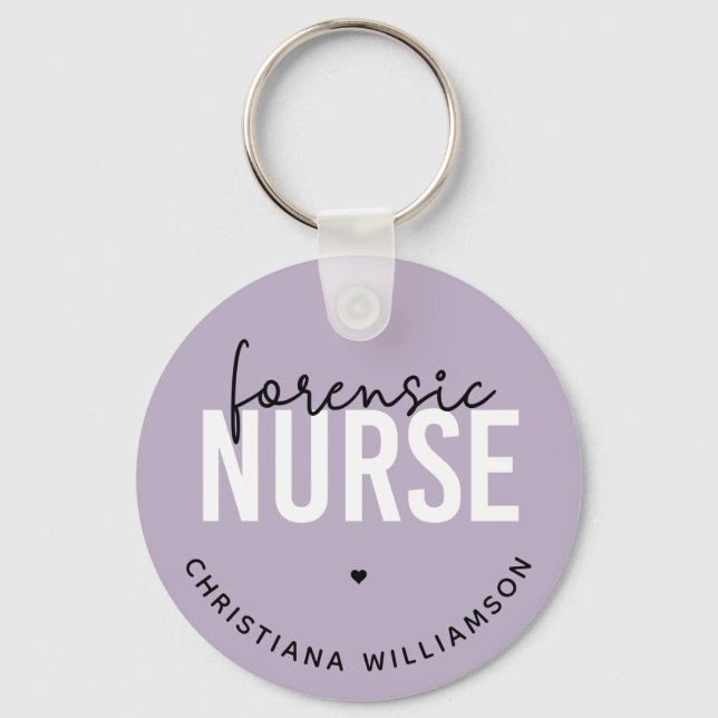 Porte-clés Infirmière médico-légale | Cadeaux de soins infirm (Recto)