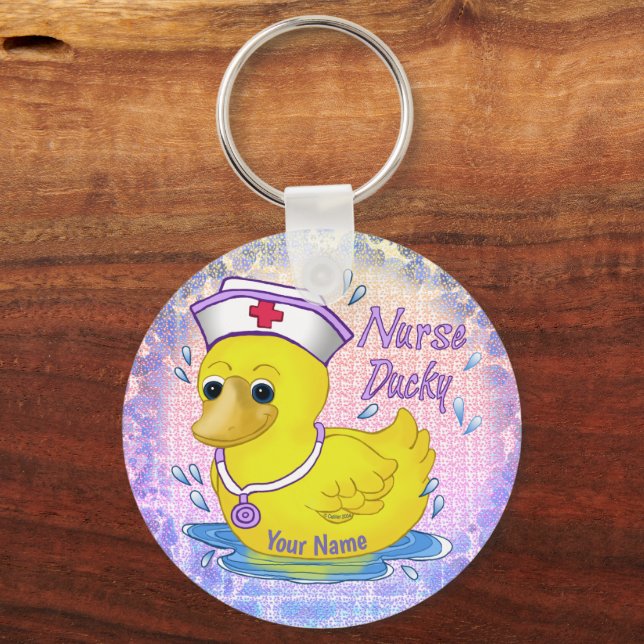 Porte-clés Infirmière porte - clé Ducky (Recto)