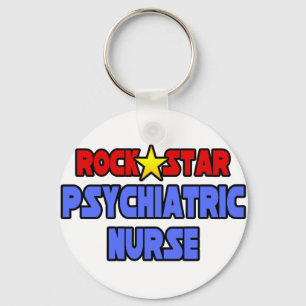 Porte-clés Infirmière psychiatrique rock Star