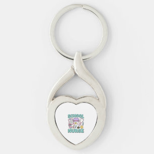 Porte-clés Infirmière scolaire chemise vintage conception de