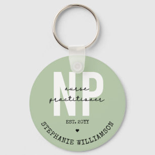 Porte-clés Infirmière sur mesure Praticien NP Graduation Cade