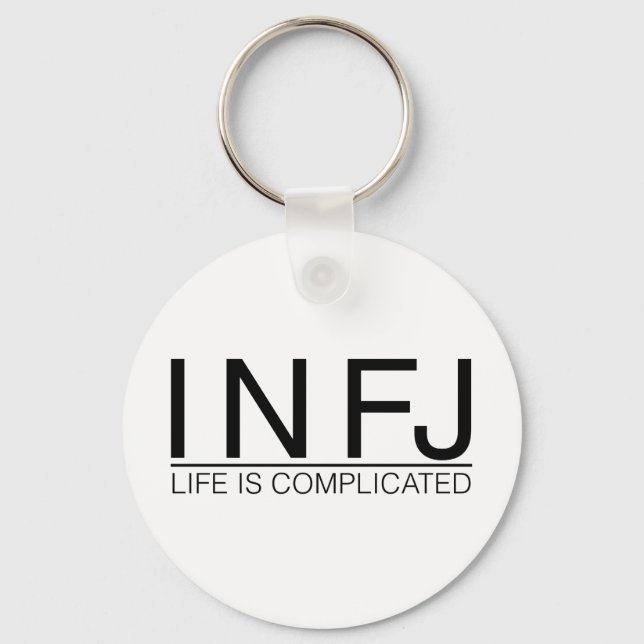 Porte-clés INFJ Life est compliqué (Recto)