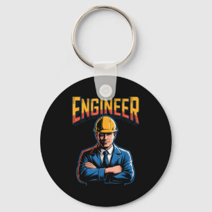 Porte-clés Ingénieur en lettres grecques Humour nerd Stem