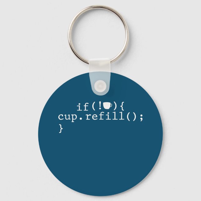 Porte-clés Ingénieur logiciel de codage intelligent de rempli (Recto)