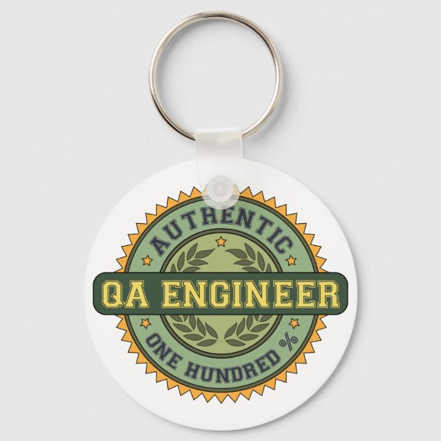 Porte-clés Ingénieur QA authentique (Recto)