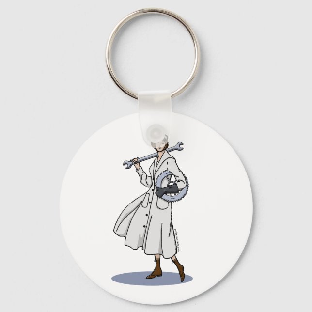 Porte-clés Ingénieur Steampunk (Recto)