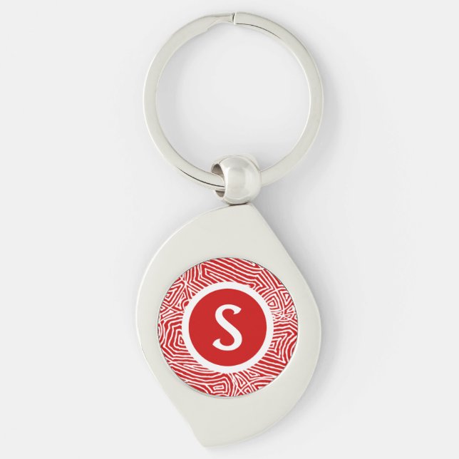 Porte-clés Initial in Red (Devant)