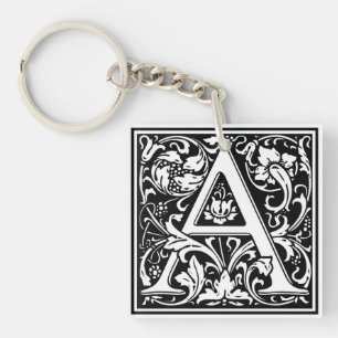 Porte-clés Initiale décorative "A" de lettre