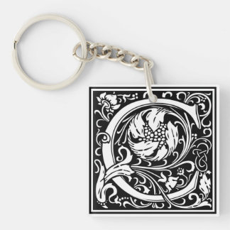 Porte-clés Initiale décorative "C" de lettre