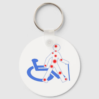 Porte-clés Insigne 7,6 Cm Handicap invisible / visible