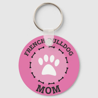 Porte-clés Insigne Cercle Français Bulldog Maman