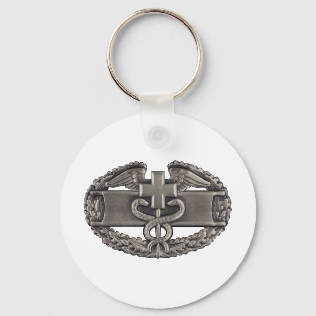 Porte-clés Insigne Médicale de combat (CGFC) (Recto)