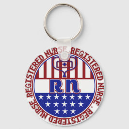 PORTE-CLÉS INSIGNE PATRIOTIQUE D'INFIRMIER AUTORISÉ DE RN