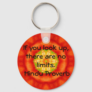 Porte-clés inspirant proverbe hindou d'Inde