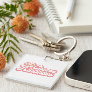 Porte-clés Inspiration Choisissez Kindness Wordart Porte - cl