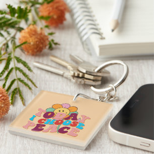 Porte-clés Inspiration Choisissez Peace Wordart Porte - clé