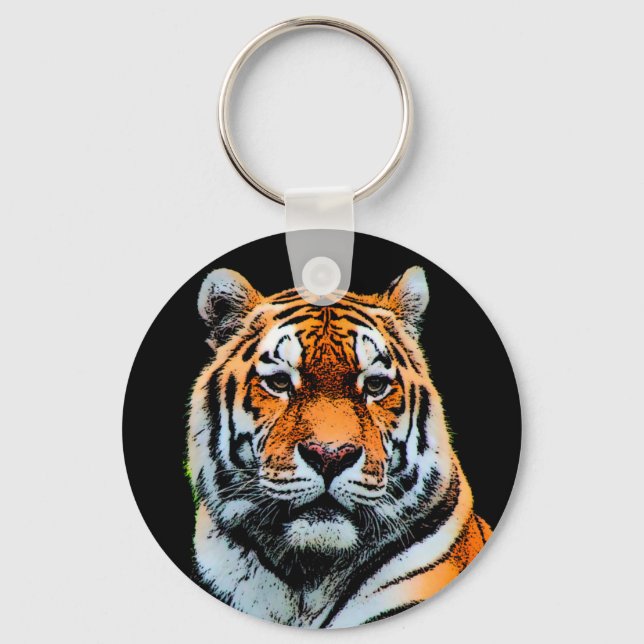 Porte-clés Inspiration des yeux de tigre (Recto)