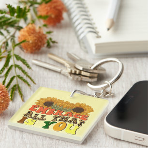 Porte-clés Inspiration Embrace Wordart Porte - clé