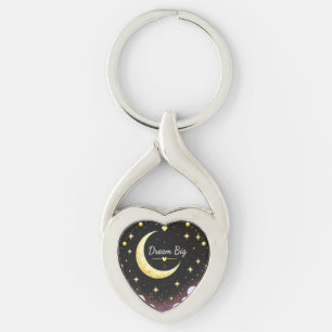 Porte-clés Inspiration Lune et Étoiles Rêve Grand