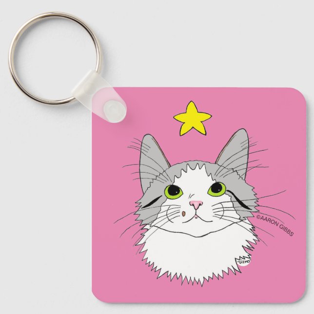 Porte-clés Inspiration Ragdoll Chat Gizmo Miracles (Recto)
