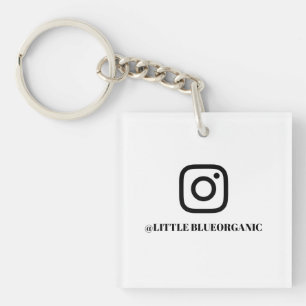 Porte-clés Instagram Votre nom ID Instagram