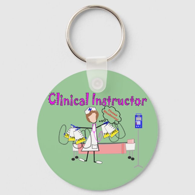 Porte-clés Instructeur clinique Cadeaux "Ces étudiants" (Recto)