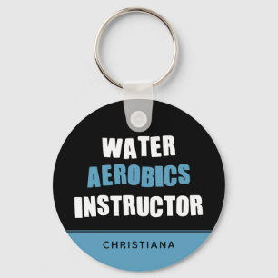 Porte-clés Instructeur d'aérobic sur l'eau personnalisé