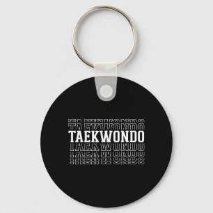 Porte-clés Instructeur de Taekwondo Coach Texte à Couches Drô