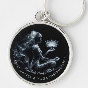 Porte-clés Instructeur de Yoga Méditation Lotus Pose Lumineus