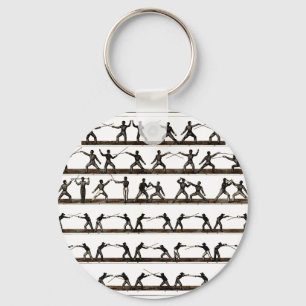 Porte-clés Instruction de clôture vintage