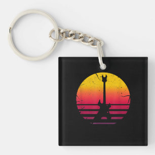 Porte-clés Instrument de loterie de Guitar Sunset
