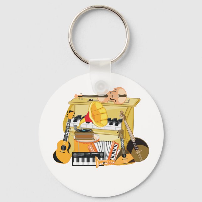 Porte-clés Instruments de musique (Recto)