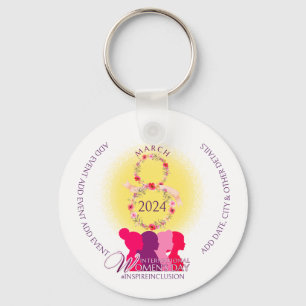Porte-clés International Women's Inspire Inclusion QR Code