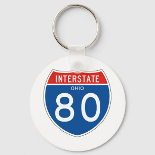 Porte-clés Interstate Sign 80