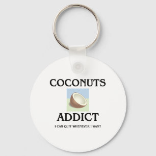 Porte-clés Intoxiqué de noix de coco