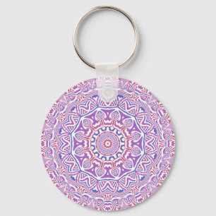 Porte-clés Intricate Bold Super Boho Hippie Abstrait Mandala