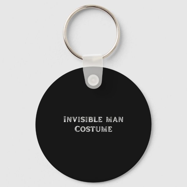 Porte-clés Invisible Man Costume Funny Lazy Halloween Party  (Recto)