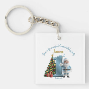 Porte-clés Invitation d'anniversaire Magique de Père Noël – 1