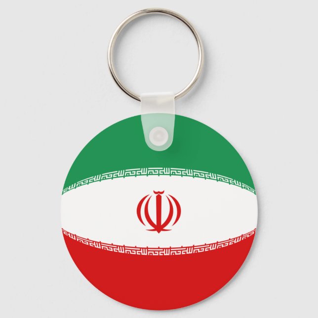 Porte-clés Iran Porte - clé du drapeau Fisheye (Recto)
