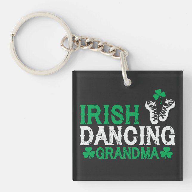 Porte-clés Irlandaise Danser Grand-mère Irlandaise Danseuse d (Devant)