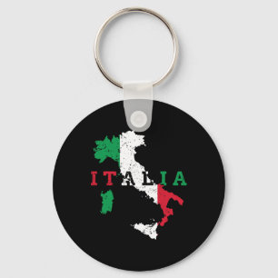 Porte-clés Italie Carte italienne Drapeau Fierté Cadeau Patri