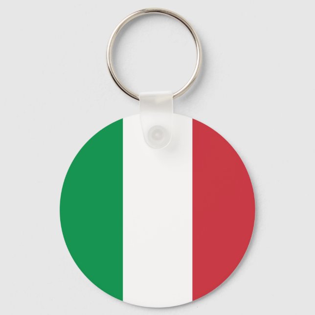 Porte-clés Italie - Drapeau national italien (Recto)