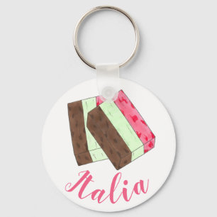 Porte-clés ITALIE Italie Nourriture italienne Spumoni Crème g