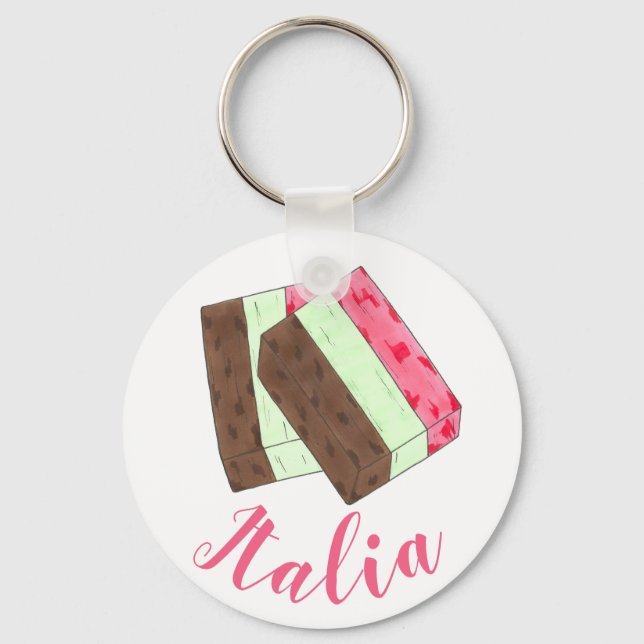 Porte-clés ITALIE Italie Nourriture italienne Spumoni Crème g (Recto)