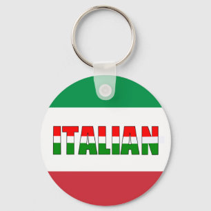 Porte-clés Italien-Drapeau de l'Italie