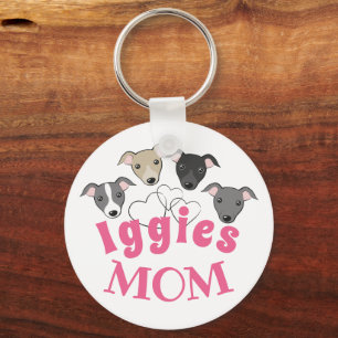 Porte-clés Italien greyhound Iggy Chien maman mignonne drôle 