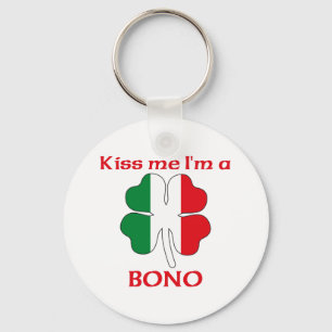 Porte-clés Italiens personnalisés m'embrassent que je suis