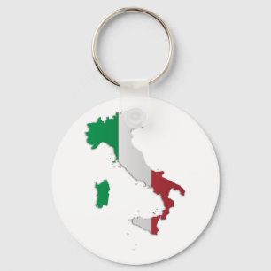 Porte-clés Italy Flag Map
