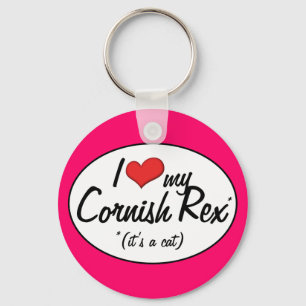 Porte-clés It's a Cat! I Love My Cornish Rex